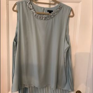 NWT Ann Taylor jewel neck sleeveless top size XL